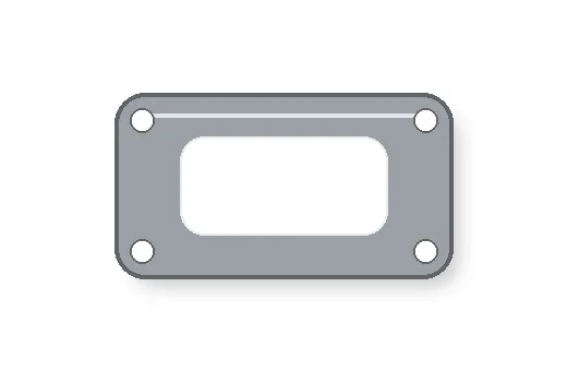 Turbocharger flange gasket