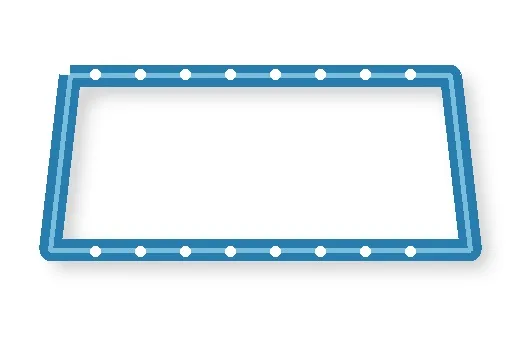 EV battery-pack perimeter gasket
