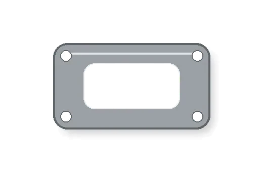 Turbocharger flange gasket