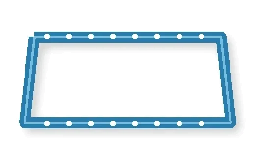 EV battery-pack perimeter gasket